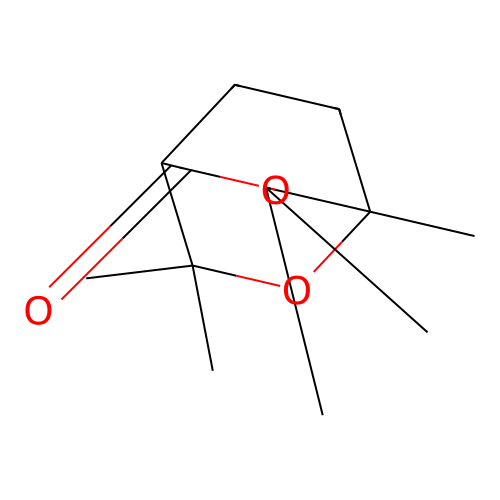 4,4,5,7,7-Pentamethyl-3,6-dioxabicyclo[3.2.2]nonan-2-one structure