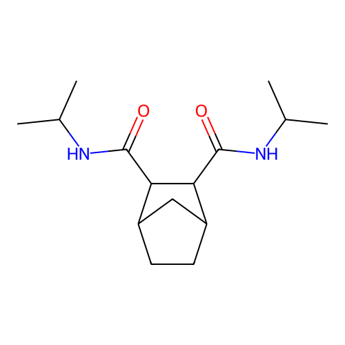 2-N,3-N-di(propan-2-yl)bicyclo[2.2.1]heptane-2,3-dicarboxamide structure