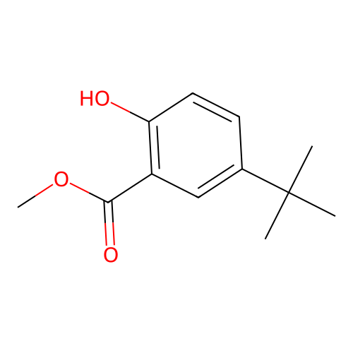 Methyl 5-tert-butyl-2-hydroxybenzoate structure