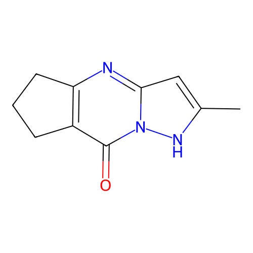2-methyl-6,7-dihydro-4H-cyclopenta[d]pyrazolo[1,5-a]pyrimidin-8(5H)-one structure