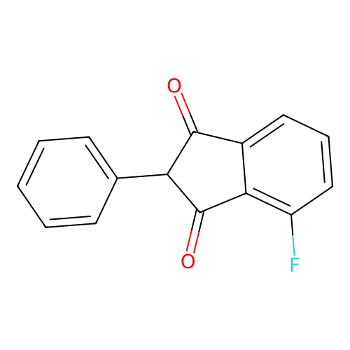 Fluorophenindione structure