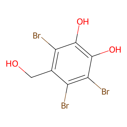 1,2-Benzenediol, 3,4,6-tribromo-5-(hydroxymethyl)- structure