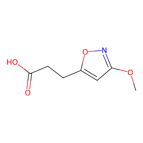 3-(3-Methoxy-1,2-oxazol-5-yl)propanoic acid structure