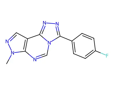 3-(4-Fluorophenyl)-7-methyl-7H-pyrazolo[4,3-e][1,2,4]triazolo[4,3-c]pyrimidine structure
