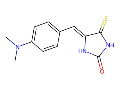 4-[[4-(Dimethylamino)phenyl]methylene]-5-thioxo-2-imidazolidinone structure