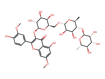 Rhamnazin 3-isorhamninoside structure