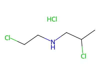 1-Propylamine, 2-chloro-N-(2-chloroethyl)-, hydrochloride structure
