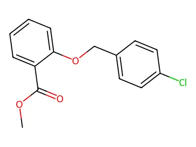 Methyl 2-[(4-chlorophenyl)methoxy]benzoate structure