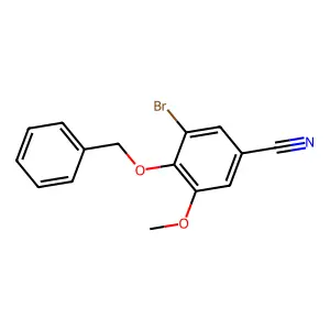 4-(Benzyloxy)-3-bromo-5-methoxybenzonitrile structure