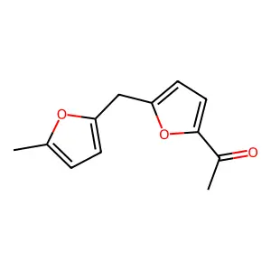 Ethanone, 1-[5-[(5-methyl-2-furanyl)methyl]-2-furanyl]- structure