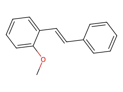 Benzene, 1-methoxy-2-(2-phenylethenyl)-, (E)- structure
