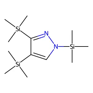 1H-Pyrazole, 1,3,4-tris(trimethylsilyl)- structure