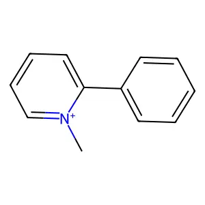 Pyridinium, 1-methyl-2-phenyl- structure