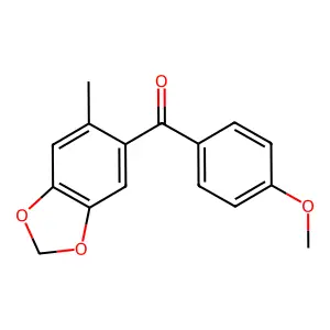 Methanone, (4-methoxyphenyl)(6-methyl-1,3-benzodioxol-5-yl)- structure