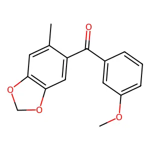 Methanone, (3-methoxyphenyl)(6-methyl-1,3-benzodioxol-5-yl)- structure