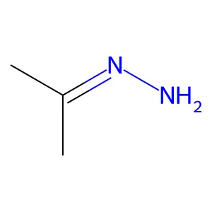2-Propanone, hydrazone structure