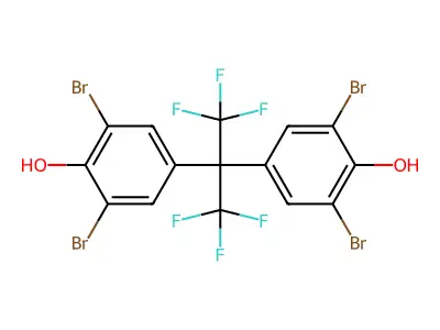 Tetrabromobisphenol AF structure