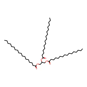 1-Hexadecanoyl-2,3-dioctadecanoyl-sn-glycerol structure