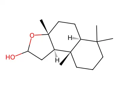 Sclaral (sclareolide lactol) structure