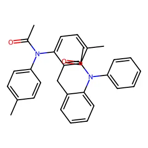 Acetamide, N-[2-[[2-[acetyl(4-methylphenyl)amino]-5-methylphenyl]methyl]phenyl]-N-phenyl- structure