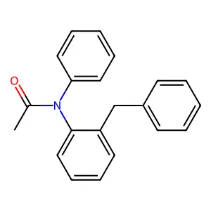Acetamide, N-phenyl-N-[2-(phenylmethyl)phenyl]- structure