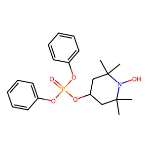 (1-Hydroxy-2,2,6,6-tetramethylpiperidin-4-yl) diphenyl phosphate structure
