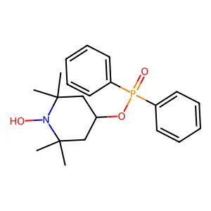 4-Diphenylphosphoryloxy-1-hydroxy-2,2,6,6-tetramethylpiperidine structure