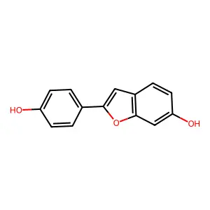 2-(4-Hydroxyphenyl)benzofuran-6-ol structure