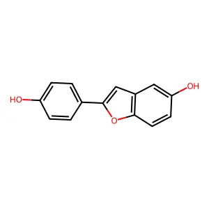 2-(4-Hydroxy-phenyl)benzofuran-5-OL structure
