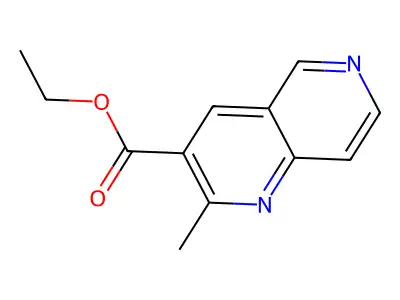 Ethyl 2-methyl-1,6-naphthyridine-3-carboxylate structure