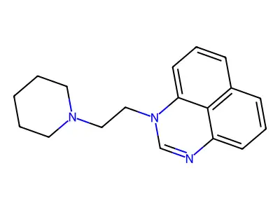 Perimidine, 1-(2-piperidinoethyl)- structure