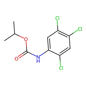 异丙基N-(2,4,5-三氯苯基)氨基甲酸酯 structure