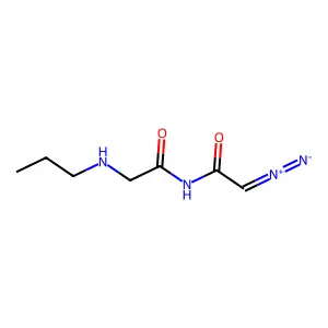 N-重氮乙酰甘氨酰丙胺 structure