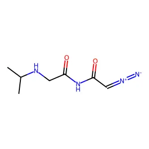 N-Diazoacetylglycine isopropylamide structure