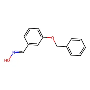 N-[(3-phenylmethoxyphenyl)methylidene]hydroxylamine structure