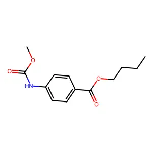 Butyl 4-(methoxycarbonylamino)benzoate structure