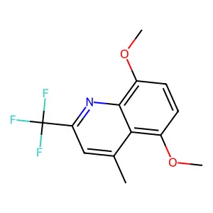 5,8-Dimethoxy-4-methyl-2-(trifluoromethyl)quinoline structure