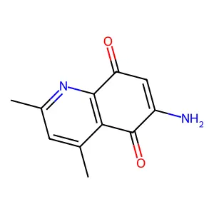 6-Amino-2,4-dimethylquinoline-5,8-dione structure