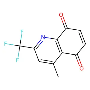 4-Methyl-2-(trifluoromethyl)quinoline-5,8-dione structure