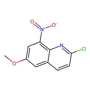 2-Chloro-6-methoxy-8-nitroquinoline structure