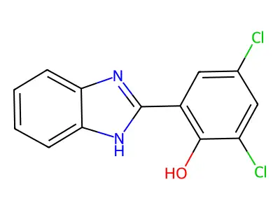 Phenol, 2-(1H-benzimidazol-2-yl)-4,6-dichloro- structure