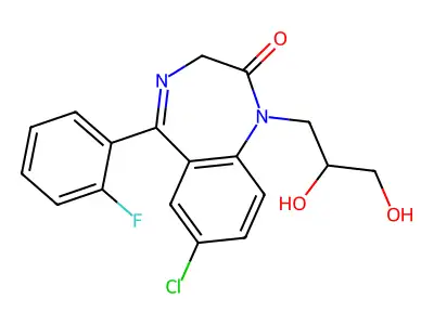 Proflazepam structure