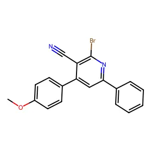 2-Bromo-4-(4-methoxyphenyl)-6-phenylpyridine-3-carbonitrile structure