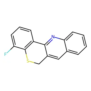 6H-(1)BENZOTHIOPYRANO(4,3-b)QUINOLINE, 4-FLUORO- structure