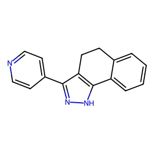 4,5-Dihydro-3-(pyridin-4-yl)-2H-benz(g)indazole structure