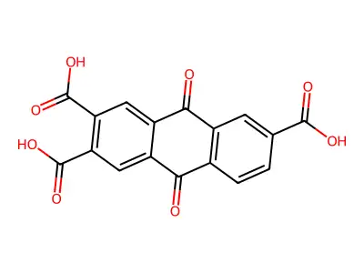 2,3,6-Anthracenetricarboxylic acid, 9,10-dihydro-9,10-dioxo- structure