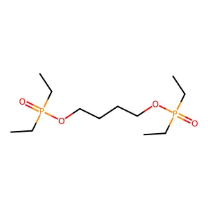 Butane-1,4-diyl bis[diethyl(phosphinate)] structure