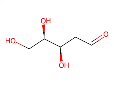 2-Deoxyribose, D- structure