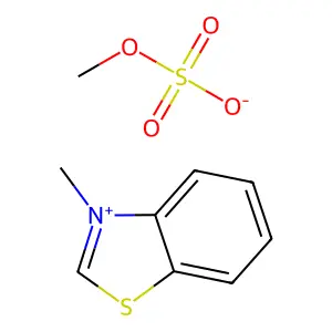 3-甲基苯并噻唑鎓甲基硫酸盐(1:1) structure