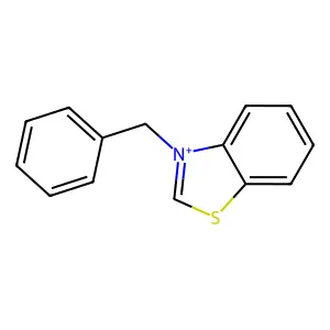 3-Benzyl-1,3-benzothiazol-3-ium structure